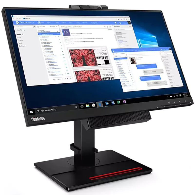 All In One Lenovo M715Q Tiny 22″ | AMD PRO A6-8570E 3Ghz | Ram 8Gb | SSD 240Gb | Monitor 22″ Lenovo 11GSPAT FullHD WebCam Windows 10 Pro