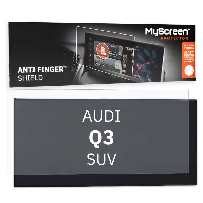 Autofolie für das Hauptdisplay, MyScreen Anti Finger Shield für Audi Q3 II (2018-2026), matt