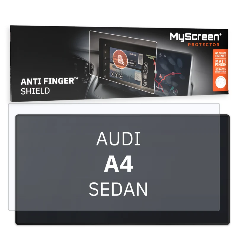 Autofolie für das Hauptdisplay, MyScreen Anti Finger Shield für Audi A4 B9 (2019-2026), matt