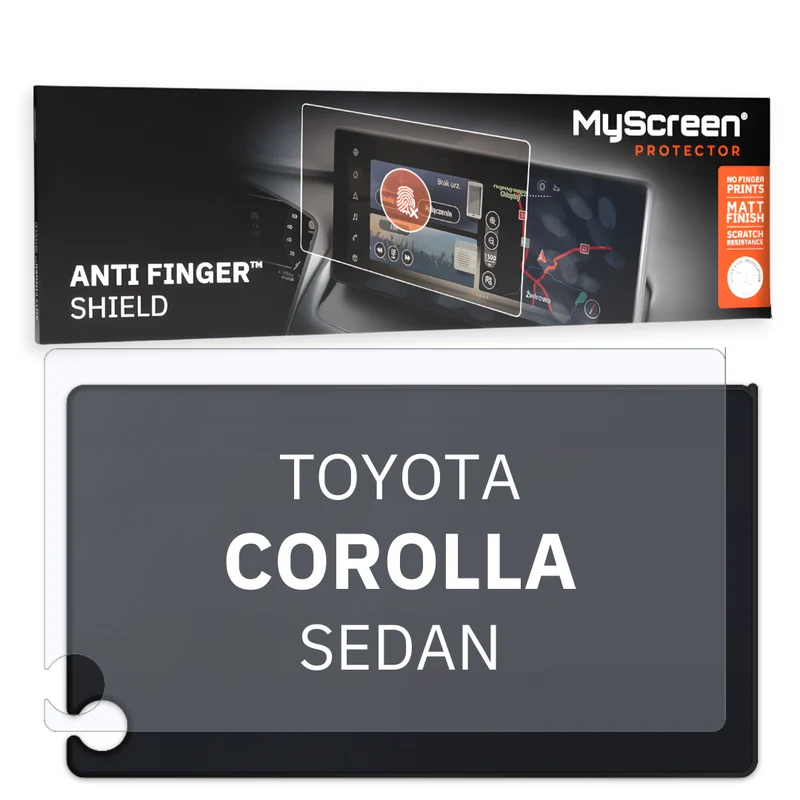 Autofolie für das Hauptdisplay, MyScreen Anti Finger Shield für Toyota COROLLA XII (2022-2026), matt