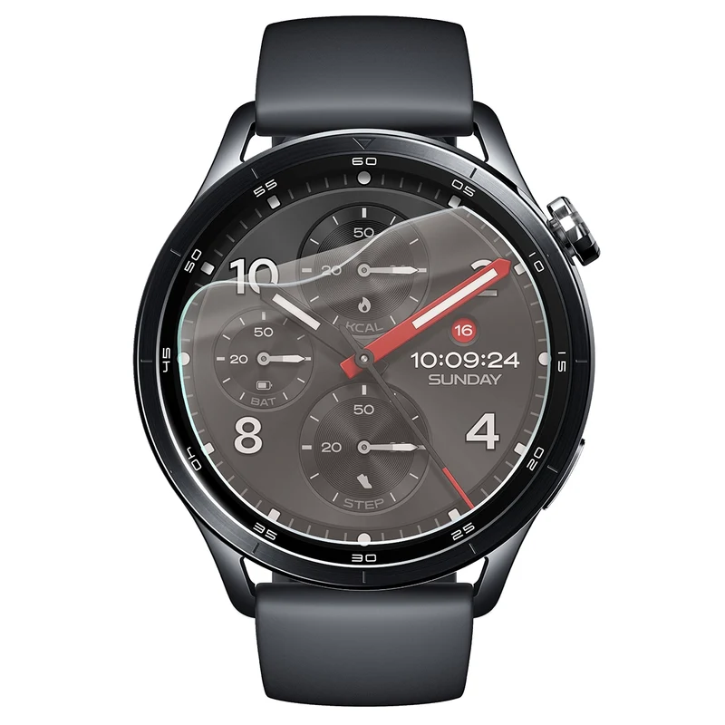 Matte Folie für Xiaomi Watch S5, Bizon Watch Film Matte Duo, 2 Stück