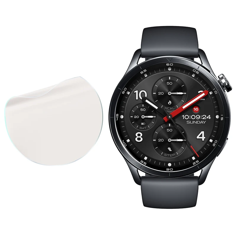 Matte Folie für Xiaomi Watch S5, Bizon Watch Film Matte Duo, 2 Stück