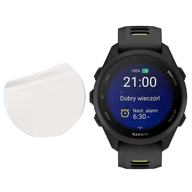 Matte Folie für Garmin Forerunner 170, Bizon Watch Film Matte Duo, 2 Stück