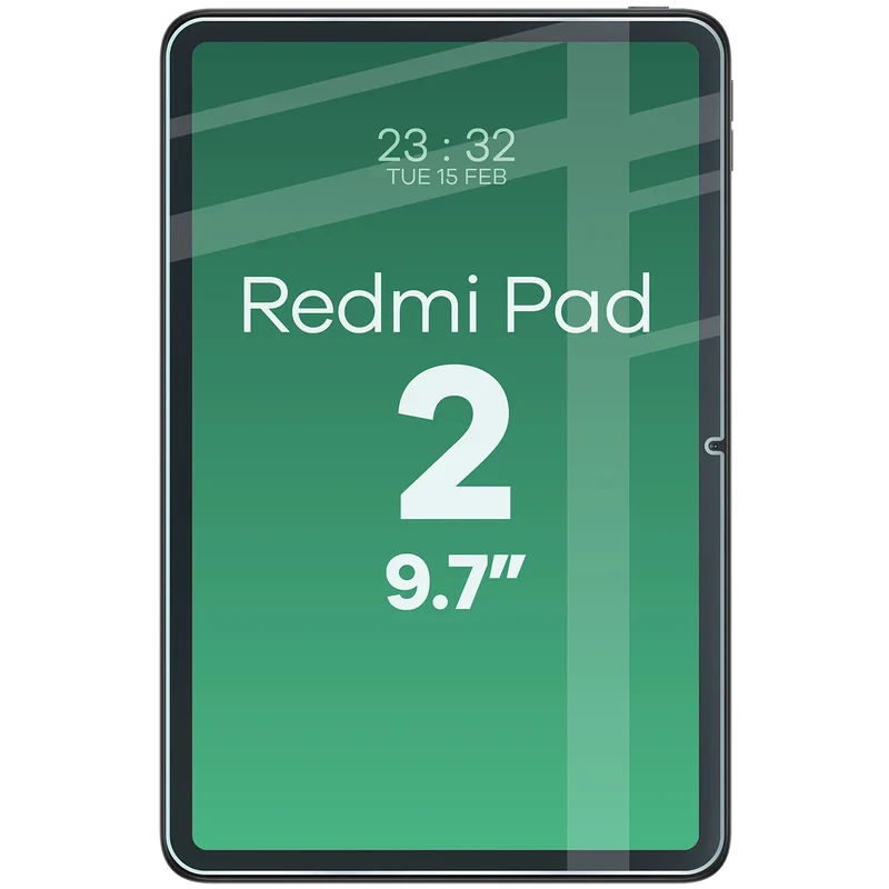 Gehärtetes Glas für Xiaomi Redmi Pad 2 9.7", Bizon Tab Glass Clear Duo, 2 Stück