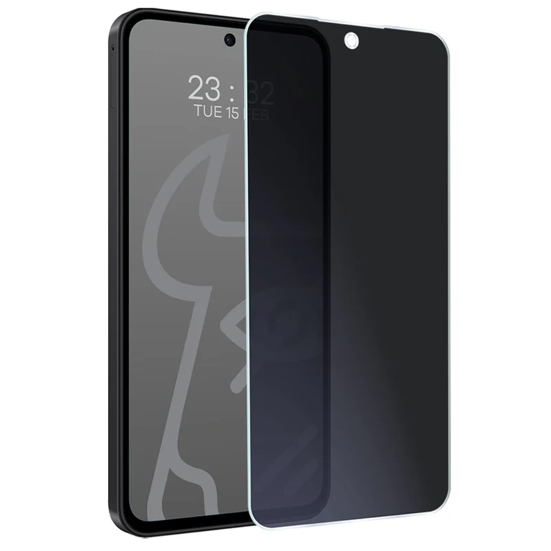 Hybridglas mit Privatschutzfilter für Galaxy A27 5G, Bizon Hybrid Shadow, Matt