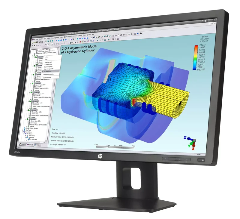 HP Z27i Monitor LED IPS 27" QuadHD 2560x1440 Pixel 16:9 Tempo di risposta 8ms Luminosità 350 cd/m² VGA DVI HDMI DisplayPort Grado B