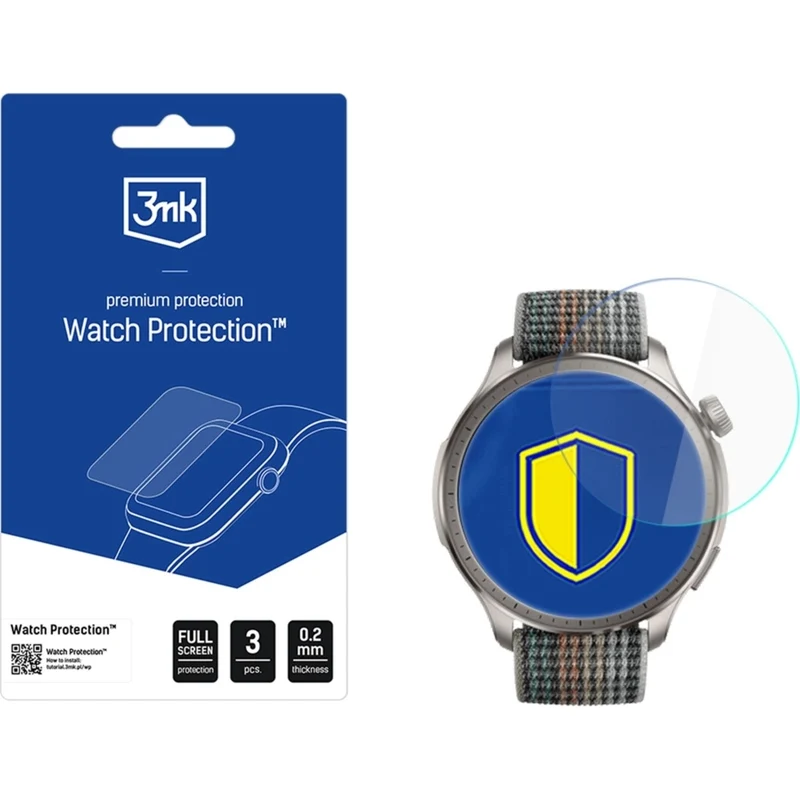 Schutzfolie für Amazfit Balance Ultra, 3mk Watch Protection, 3 Stück