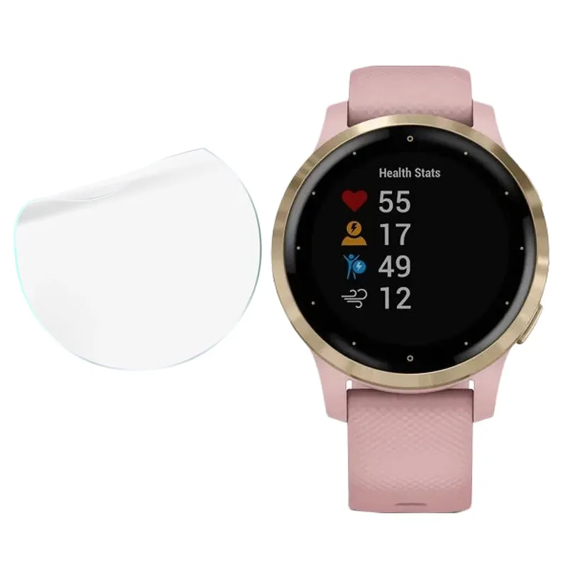 Schutzfolie für den Bildschirm für Garmin Vivoactive 4S, Bizon Watch HydroFlex, 6 Stück
