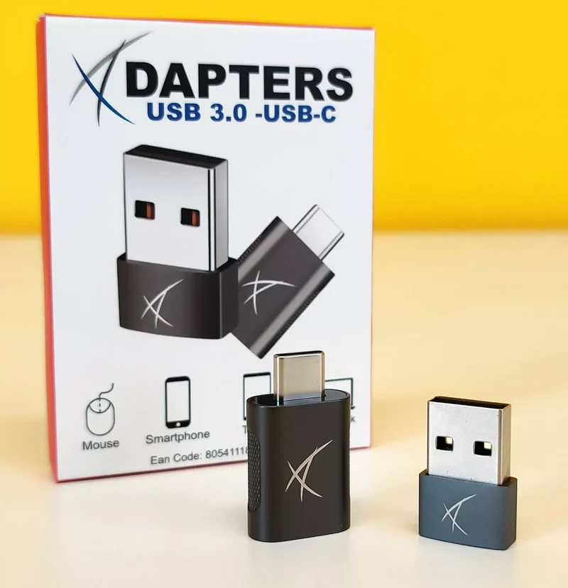 Adapters coppia di adattatori USB-A/USB Type-C Collega tutti i tuoi dispositivi a qualsiasi supporto Ricarica e trasferimento dati fino a 10Gb/s
