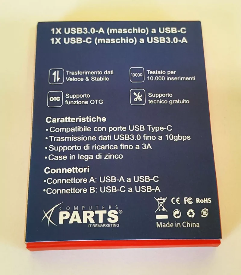 Adapters coppia di adattatori USB-A/USB Type-C Collega tutti i tuoi dispositivi a qualsiasi supporto Ricarica e trasferimento dati fino a 10Gb/s