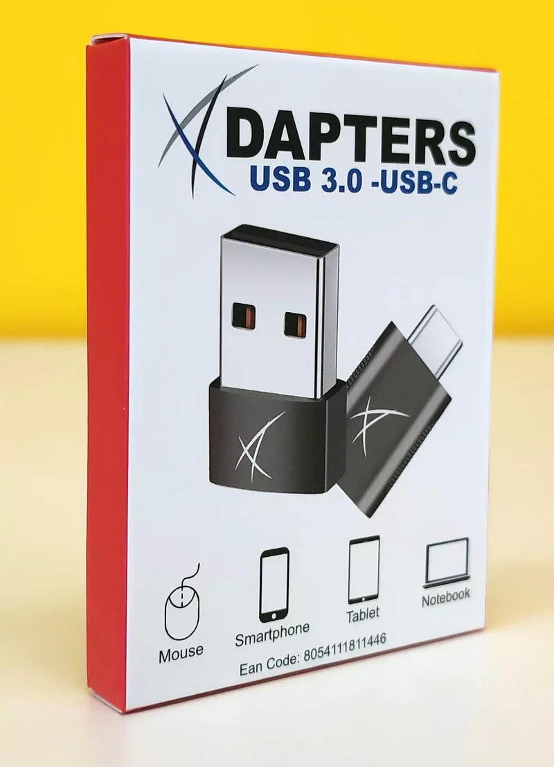 Adapters coppia di adattatori USB-A/USB Type-C Collega tutti i tuoi dispositivi a qualsiasi supporto Ricarica e trasferimento dati fino a 10Gb/s