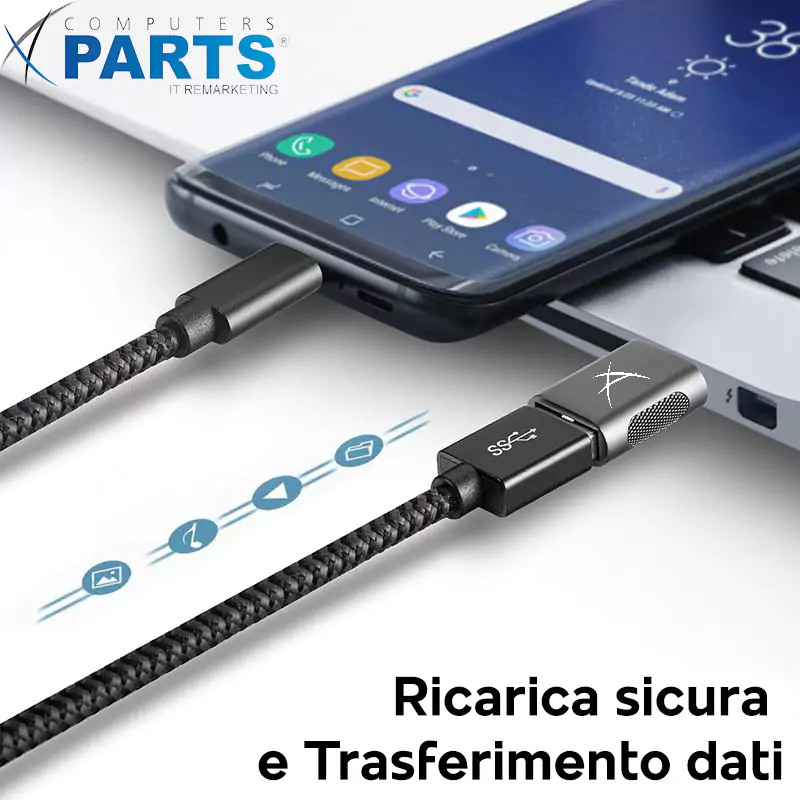 Adapters coppia di adattatori USB-A/USB Type-C Collega tutti i tuoi dispositivi a qualsiasi supporto Ricarica e trasferimento dati fino a 10Gb/s