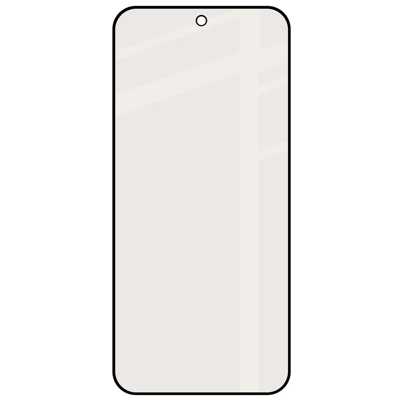 Mattes Hartglas für Oppo Reno16 F / Reno16 FS 5G, Bizon Glass Matte, Schwarzer Rahmen