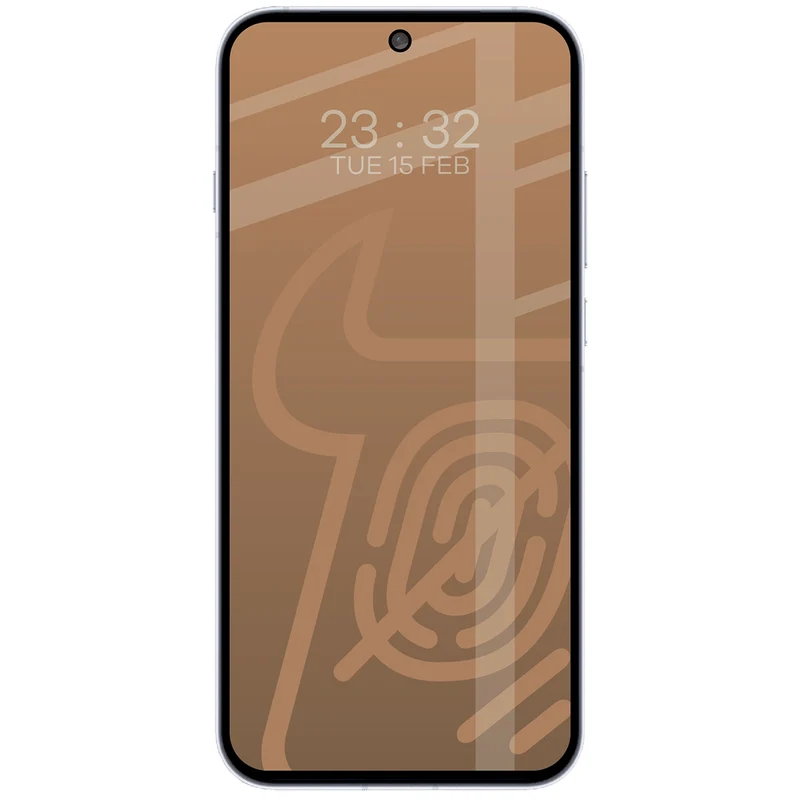 Mattes Hartglas für Oppo Reno16 / Reno16 Pro 5G, Bizon Glass Matte, Schwarzer Rahmen