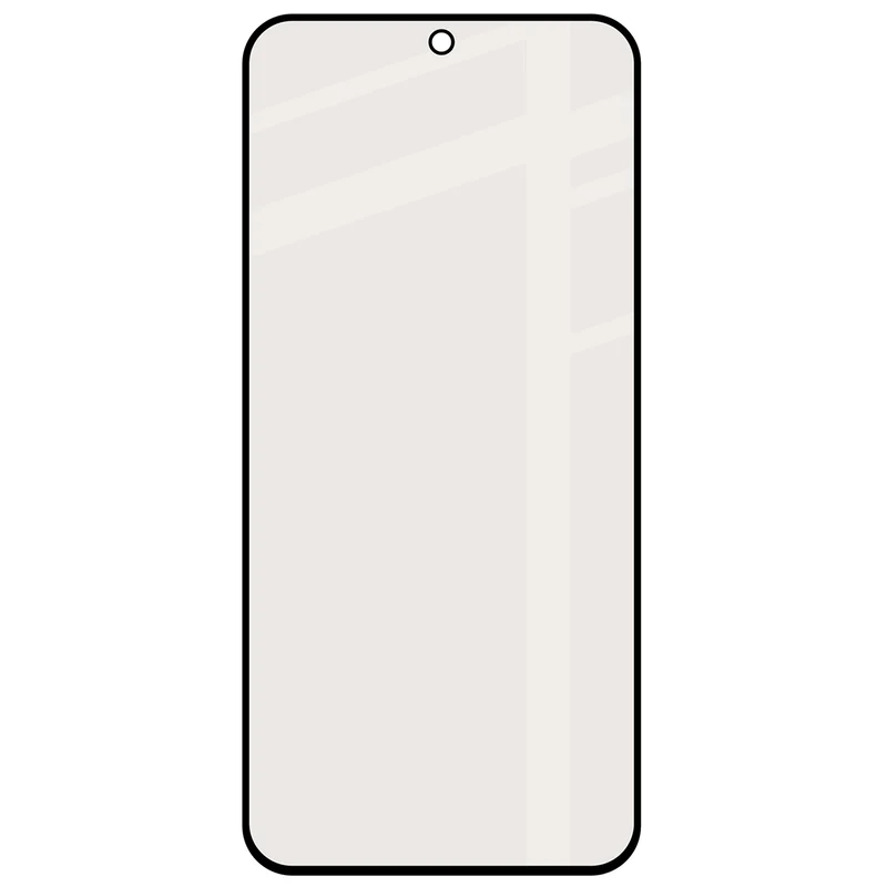 Mattes Hartglas für Oppo Reno16 / Reno16 Pro 5G, Bizon Glass Matte, Schwarzer Rahmen