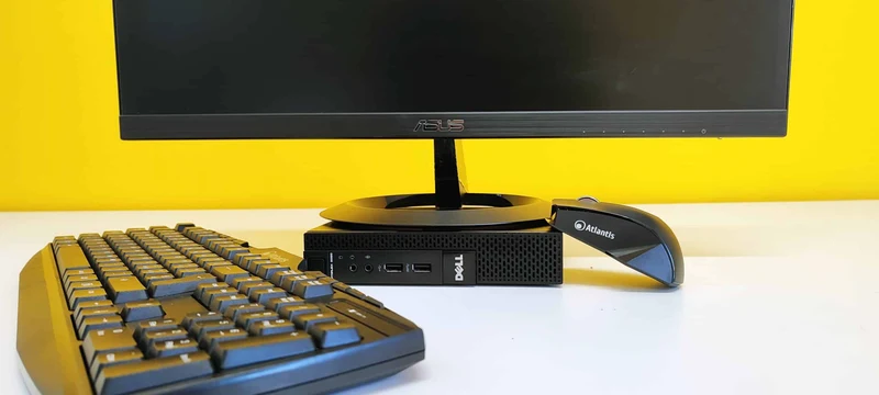 Bundle Dell OptiPlex 3020 Mini PC | Intel Core i5-4570T 2.9Ghz| Ram 8Gb | SSD 240Gb | Windows 10 Pro + Monitor Asus VZ239HE 23" Full HD IPS + Kit mouse e tastiera wireless