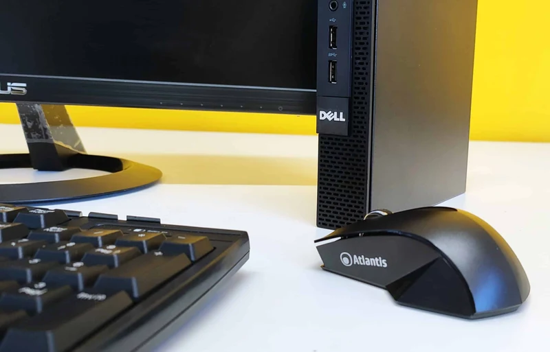 Bundle Dell OptiPlex 3020 Mini PC | Intel Core i5-4570T 2.9Ghz| Ram 8Gb | SSD 240Gb | Windows 10 Pro + Monitor Asus VZ239HE 23" Full HD IPS + Kit mouse e tastiera wireless