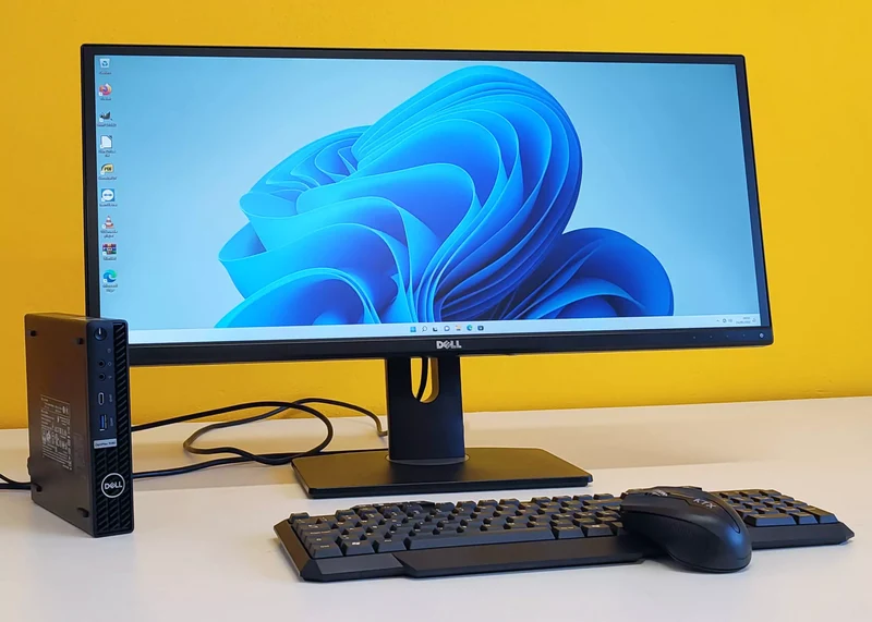 Bundle DELL OptiPlex 7080 MFF Mini PC | Intel i5-10500T 6Cores | Ram 16Gb | SSD 512Gb | Windows 11 Pro Monitor DELL UltraSharp U2913WM LED IPS 29″ 2560×1080 Pixel FullHD 21:9 Kit Mouse e tastiera Wireless
