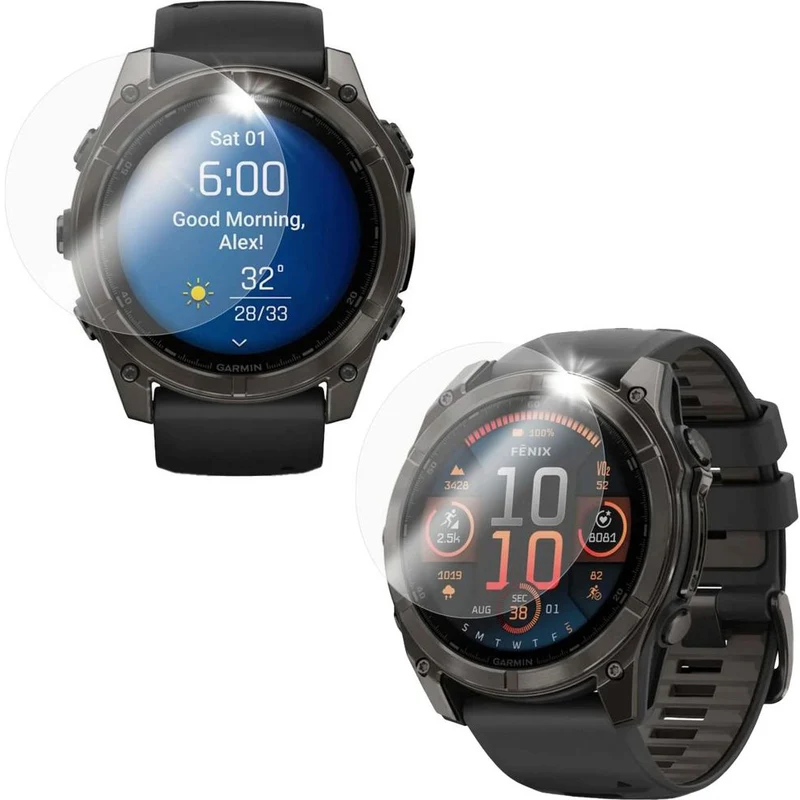 Gehärtetes Glas für Garmin Fenix 8 51mm, FIXED Smartwatch Tempered Glass, 2 Stücke