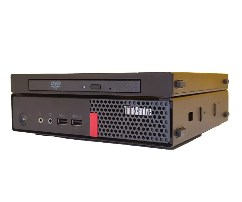 Lenovo ThinkCentre M910Q PC Ricondizionato USDT | Intel Core i5-6500T | Windows 11 Pro Display Port Ultra-Compatto e Potente Attacco VESA Lettore DVD