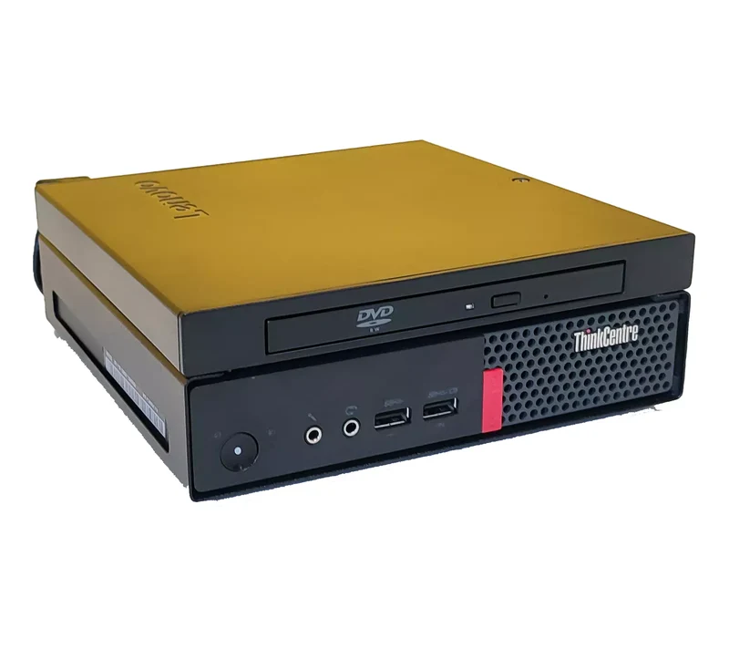 Lenovo ThinkCentre M910Q PC Ricondizionato USDT | Intel Core i5-6500T | Windows 11 Pro Display Port Ultra-Compatto e Potente Attacco VESA Lettore DVD