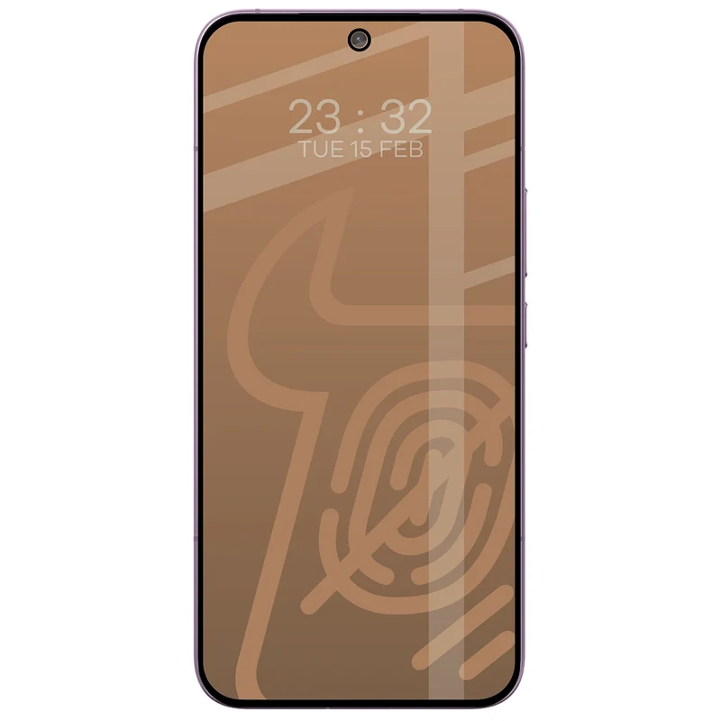 Mattes Hartglas für Xiaomi 17T Pro, Bizon Glass Matte, Schwarzer Rahmen