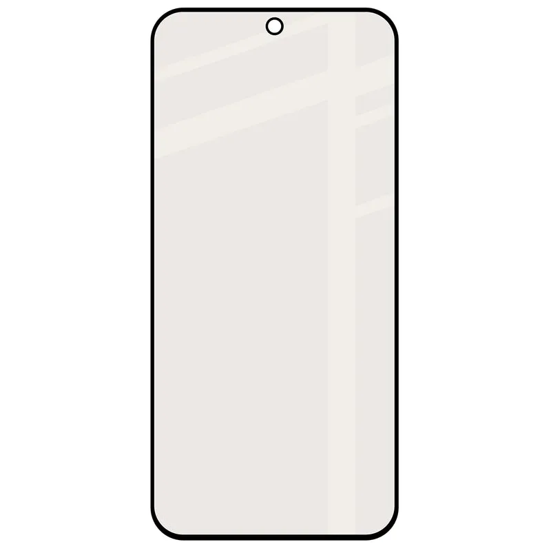 Mattes Hartglas für Xiaomi 17T Pro, Bizon Glass Matte, Schwarzer Rahmen