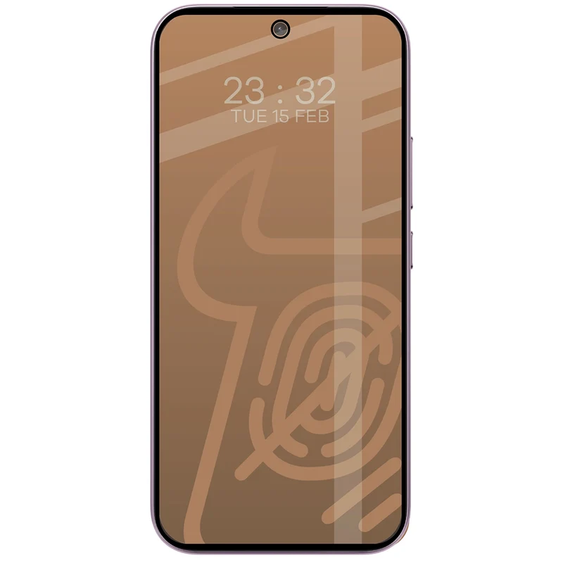 Mattes Hartglas für Xiaomi 17T, Bizon Glass Matte, Schwarzer Rahmen