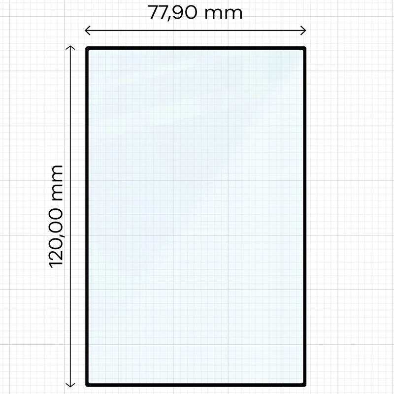 Gehärtetes Glas für Galaxy Z Fold8, Bizon Glass Edge Duo, Schwarzer Rahmen, 2 Stück