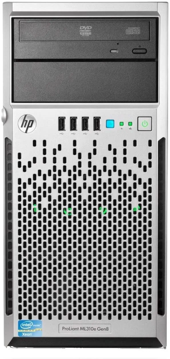 HP Proliant Ml310E Gen 8 V2 Server | Intel Pentium G3240 3.1Ghz | Ram 8/16Gb | HDD 2x3Tb | Raid Controller Doppia PSU Il Server Entry-Level per ogni impiego