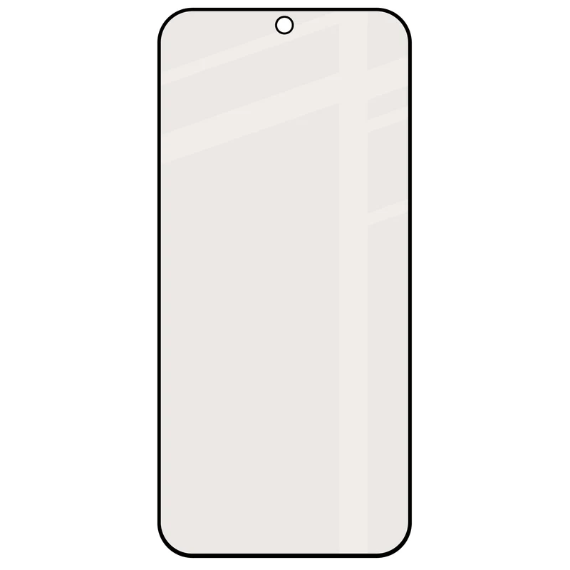 Mattes Hartglas für OnePlus Nord 6, Bizon Glass Matte, Schwarzer Rahmen