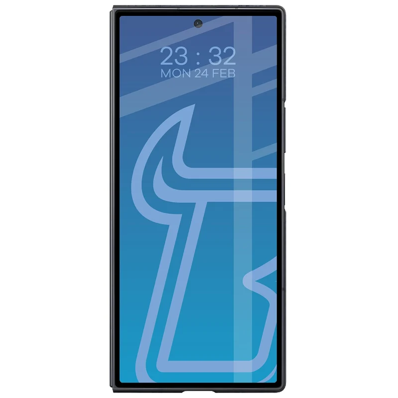 Gehärtetes Glas für Galaxy Z Fold8 Ultra, Bizon Glass Edge, Schwarzer Rahmen