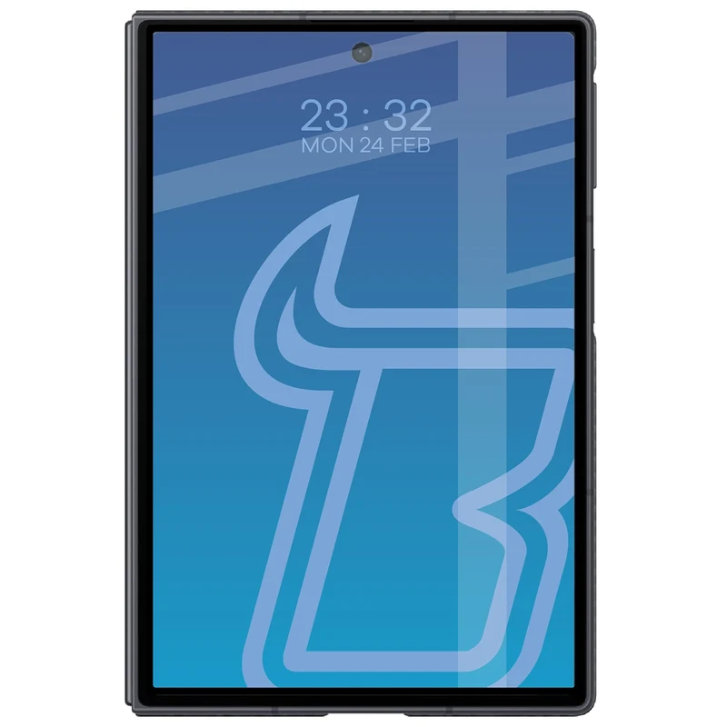 Gehärtetes Glas für Galaxy Z Fold8, Bizon Glass Edge, Schwarzer Rahmen