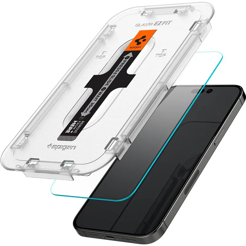 Glas für die Schutzhülle Spigen Glas.tR EZ Fit 2-Pack für iPhone 14 Pro