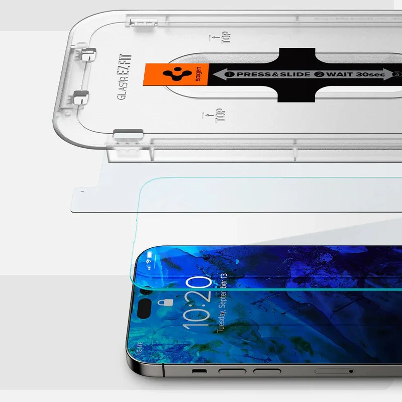 Glas für die Schutzhülle Spigen Glas.tR EZ Fit 2-Pack für iPhone 14 Pro