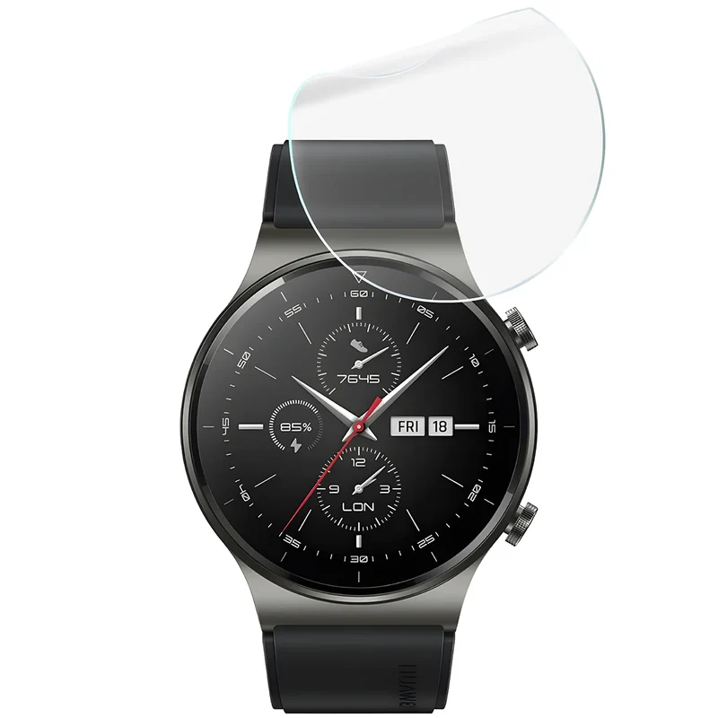Schutzfolie für den Bildschirm für Huawei Watch GT 2 Pro, Bizon Watch HydroFlex, 6 Stück