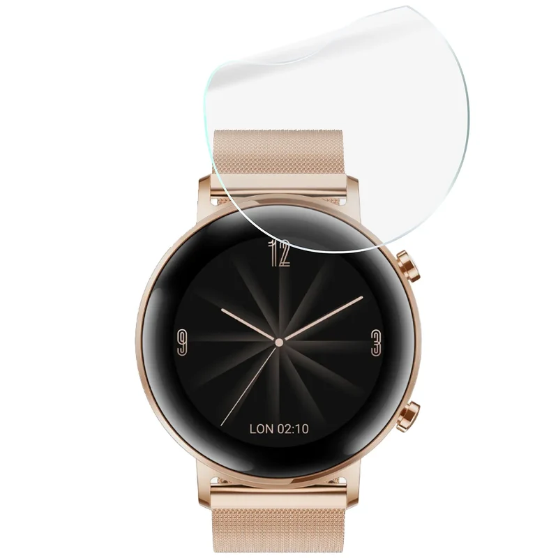 Schutzfolie für den Bildschirm für Huawei Watch GT 2 42 mm, Bizon Watch HydroFlex, 6 Stück