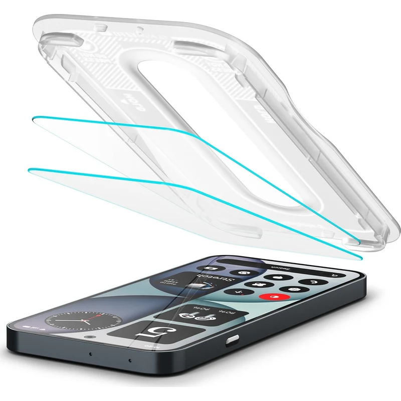 Glas + Applikator für Nothing Phone 4a, Spigen Glas.tR EZ Fit Pro 2-Pack (AC)