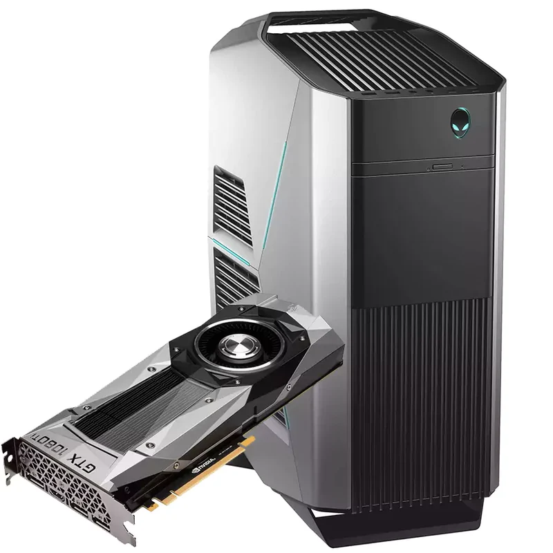 Bundle Gaming Dell Alienware Aurora R7 PC Gaming | Intel Core i7-8700 6 Cores | Ram 64Gb | SSD NVMe 512Gb + 2Tb | Nvidia GTX 1080Ti 11GB | Windows 11 Pro + Monitor Dell U2717 27" QuadHD 2K IPS