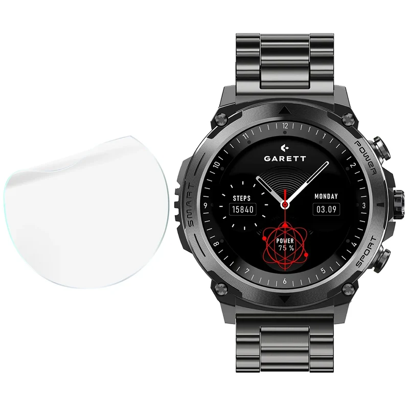 Schutzfolie für den Bildschirm für Garett Atom, Bizon Watch HydroFlex, 6 Stück