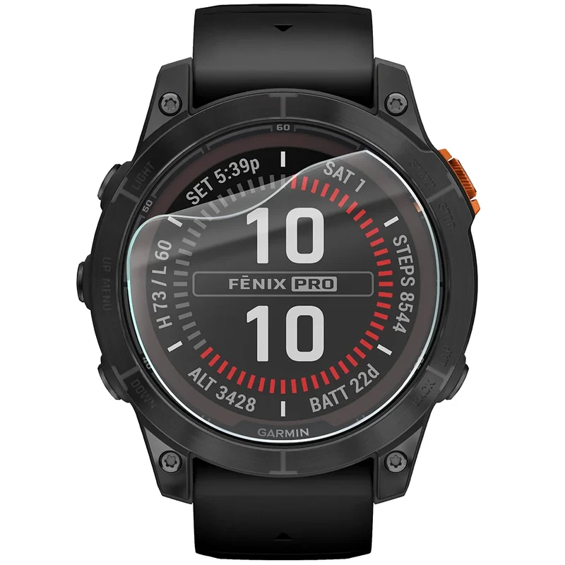 Schutzfolie für den Bildschirm für Garmin Fenix 7X Pro, Bizon Watch HydroFlex, 6 Stück