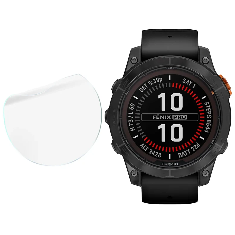 Schutzfolie für den Bildschirm für Garmin Fenix 7X Pro, Bizon Watch HydroFlex, 6 Stück