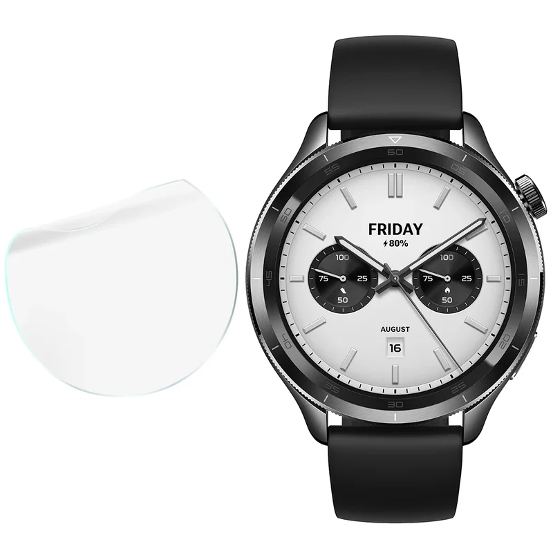 Schutzfolie für den Bildschirm für Xiaomi Watch S4 47 mm, Bizon Watch HydroFlex, 6 Stück