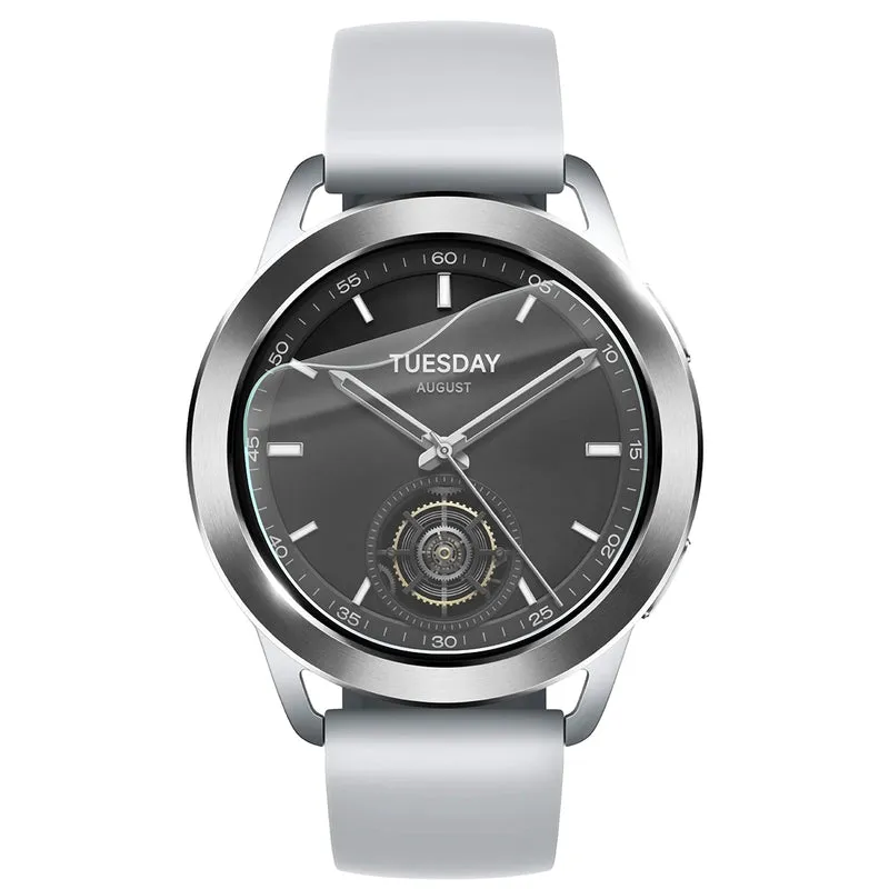 Schutzfolie für den Bildschirm für Xiaomi Watch S3, Bizon Watch HydroFlex, 3 Stück