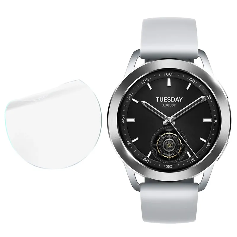 Schutzfolie für den Bildschirm für Xiaomi Watch S3, Bizon Watch HydroFlex, 3 Stück