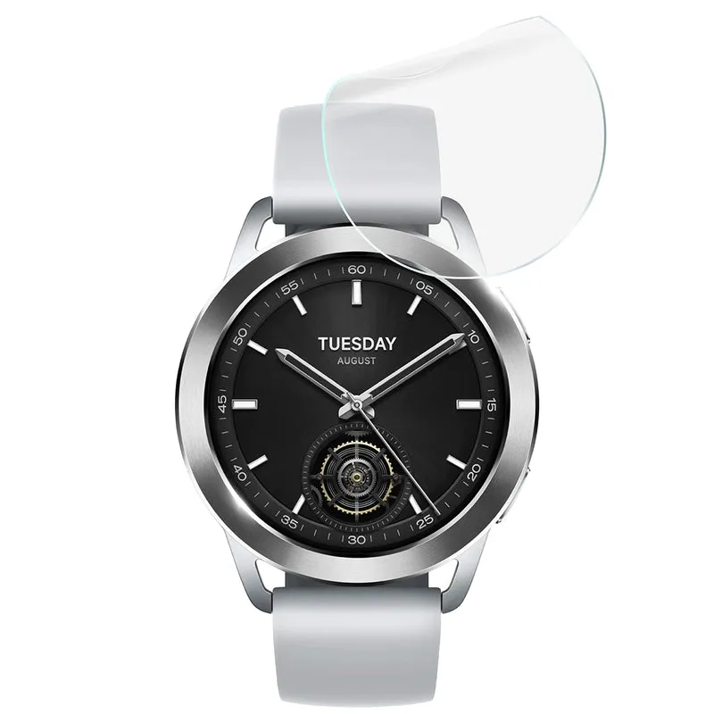 Schutzfolie für den Bildschirm für Xiaomi Watch S3, Bizon Watch HydroFlex, 3 Stück