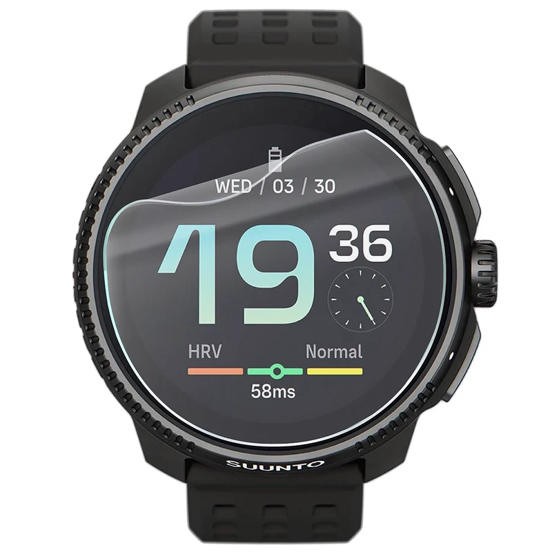 Schutzfolie für den Bildschirm für Suunto Race, Bizon Watch HydroFlex, 3 Stück