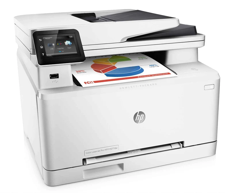 HP Color LaserJet Pro M277dw Multifunzione laser a colori A4 600x600 DPI 18 ppm Duplex Fronte/retro automatico Wi-Fi Rete Fax Compatta di ottima qualità e ricca di funzioni