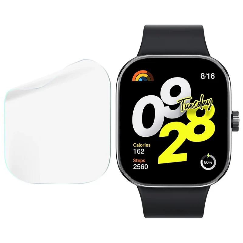 Schutzfolie für den Bildschirm für Xiaomi Redmi Watch 4, Bizon Watch HydroFlex, 6 Stück