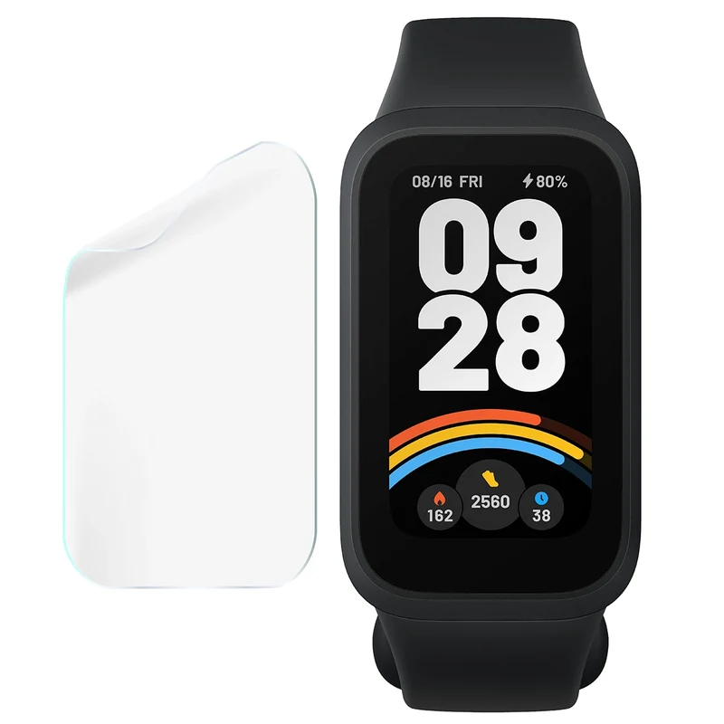 Schutzfolie für den Bildschirm für Xiaomi Mi Smart Band 9 Active, Bizon Watch HydroFlex, 6 Stück